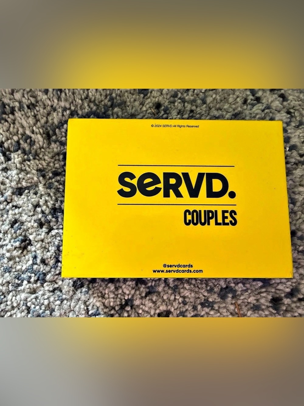 SERVD. Couples Yellow & Black